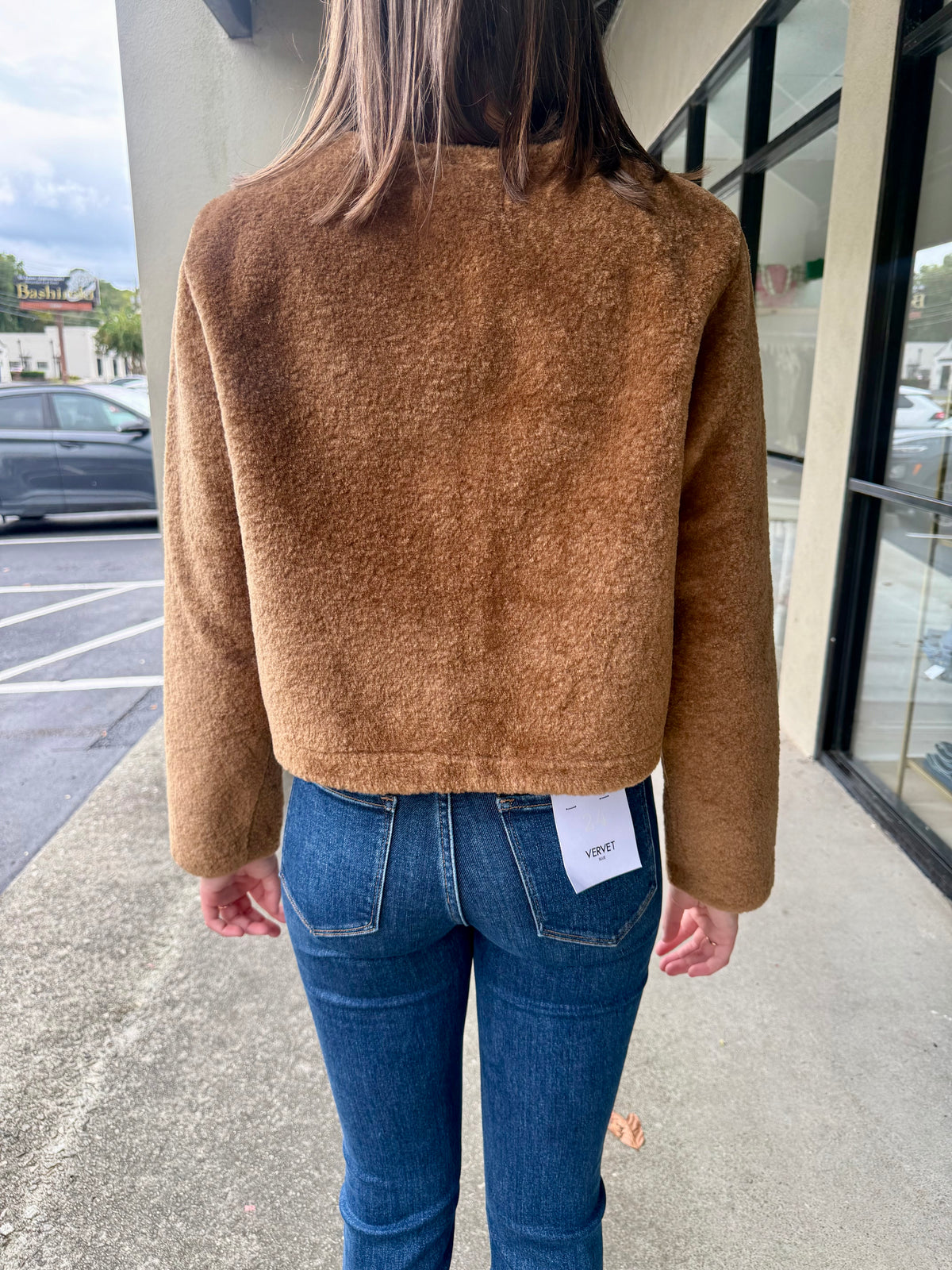 Leather Lined Brown Teddy Bear Coat