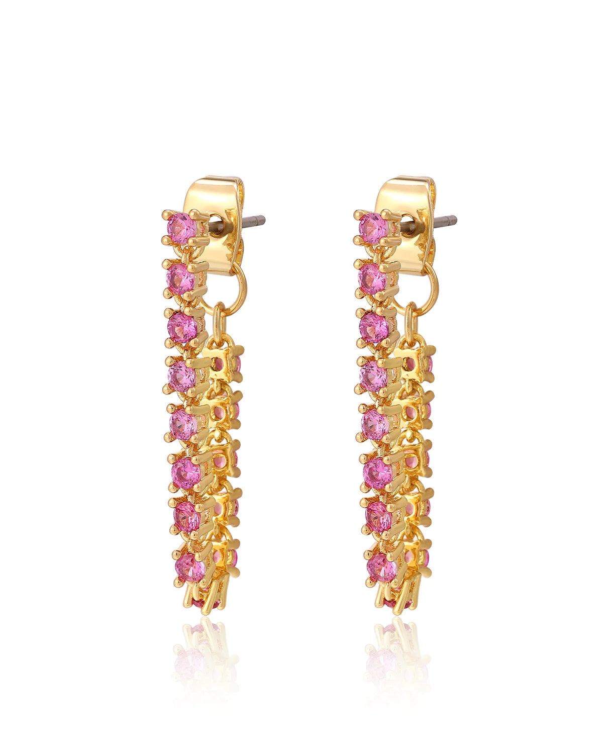 Ballier Chain Studs - Pink