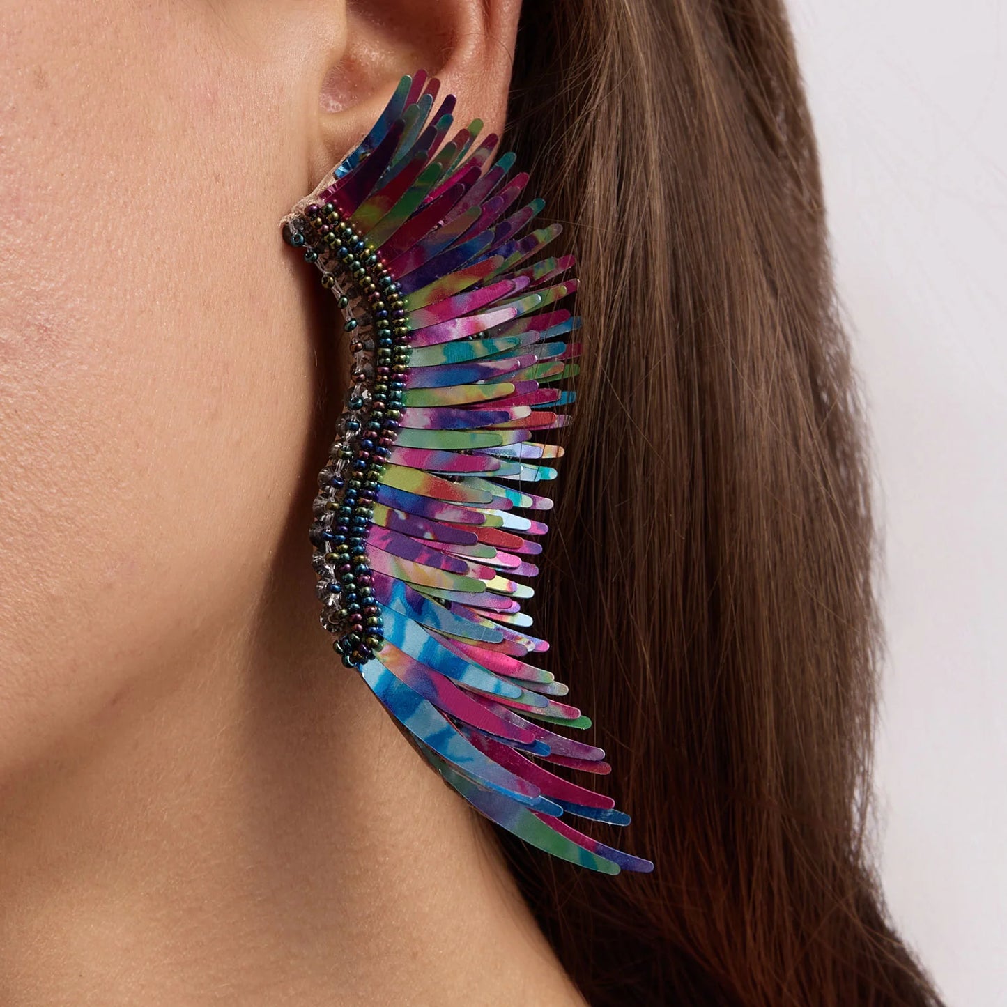 Metallic Black Rainbow - Madeline Earrings