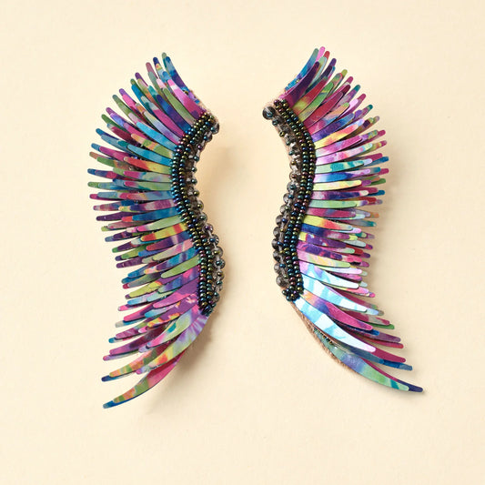 Metallic Black Rainbow - Madeline Earrings