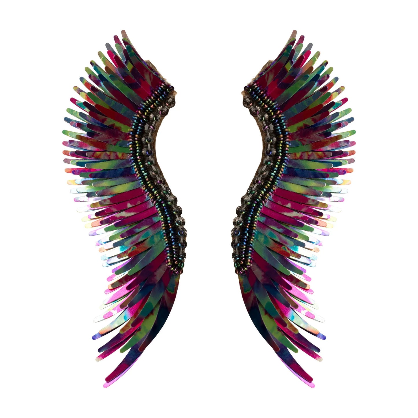 Metallic Black Rainbow - Madeline Earrings