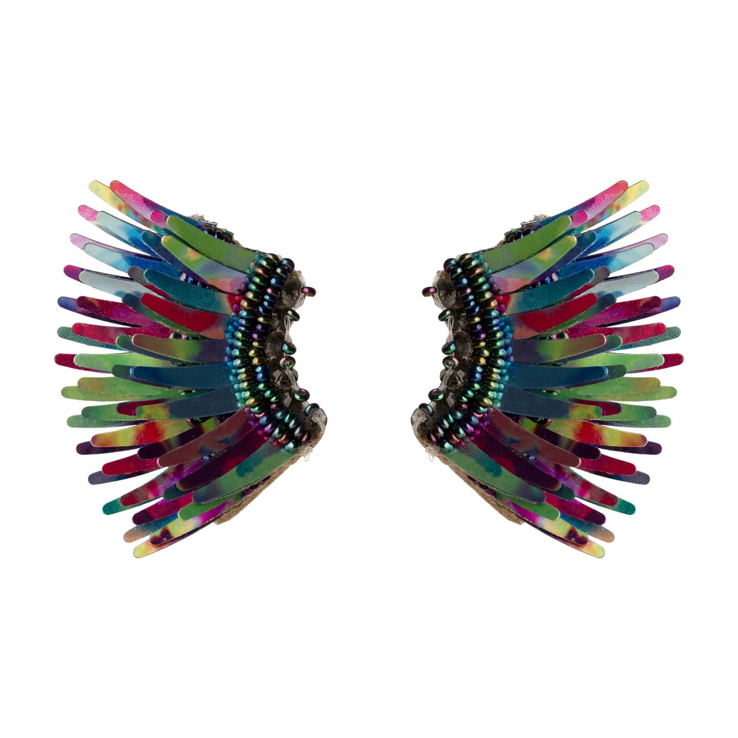 Metallic Black Rainbow - Mini Madeline Earrings