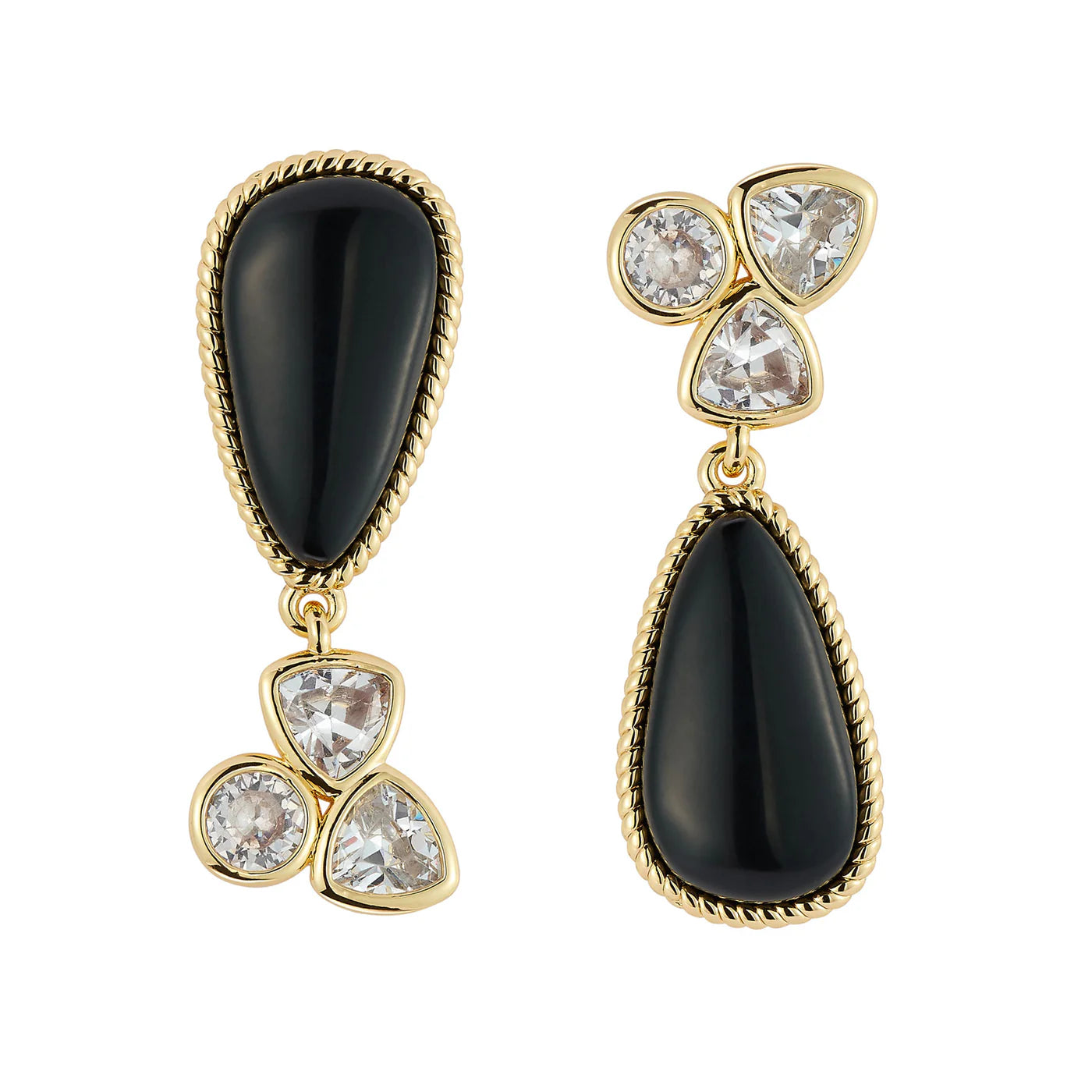 Arlet Drop Earrings - Black