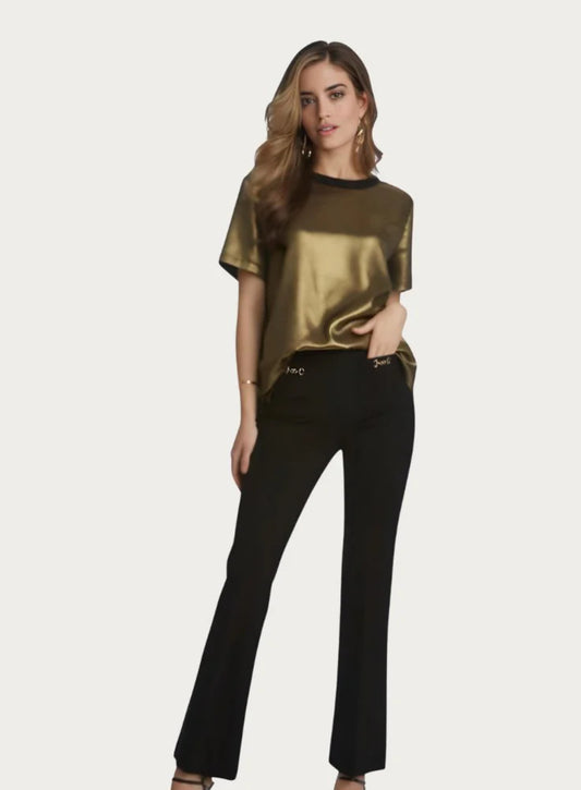 Gold Boxy Tee