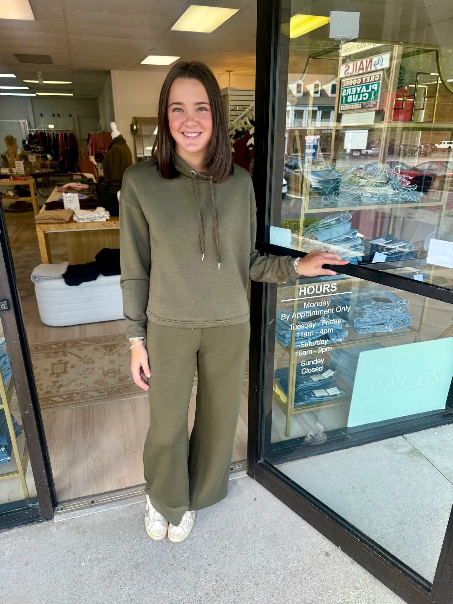 Comfort Zone Cowl Neck Pullover - Olive