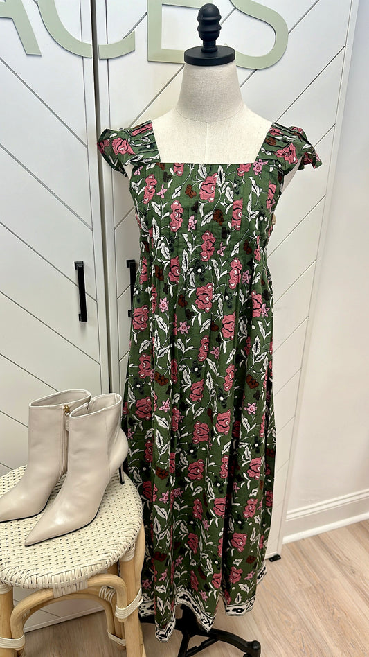 Phoebe Midi Dress - Fiore Print