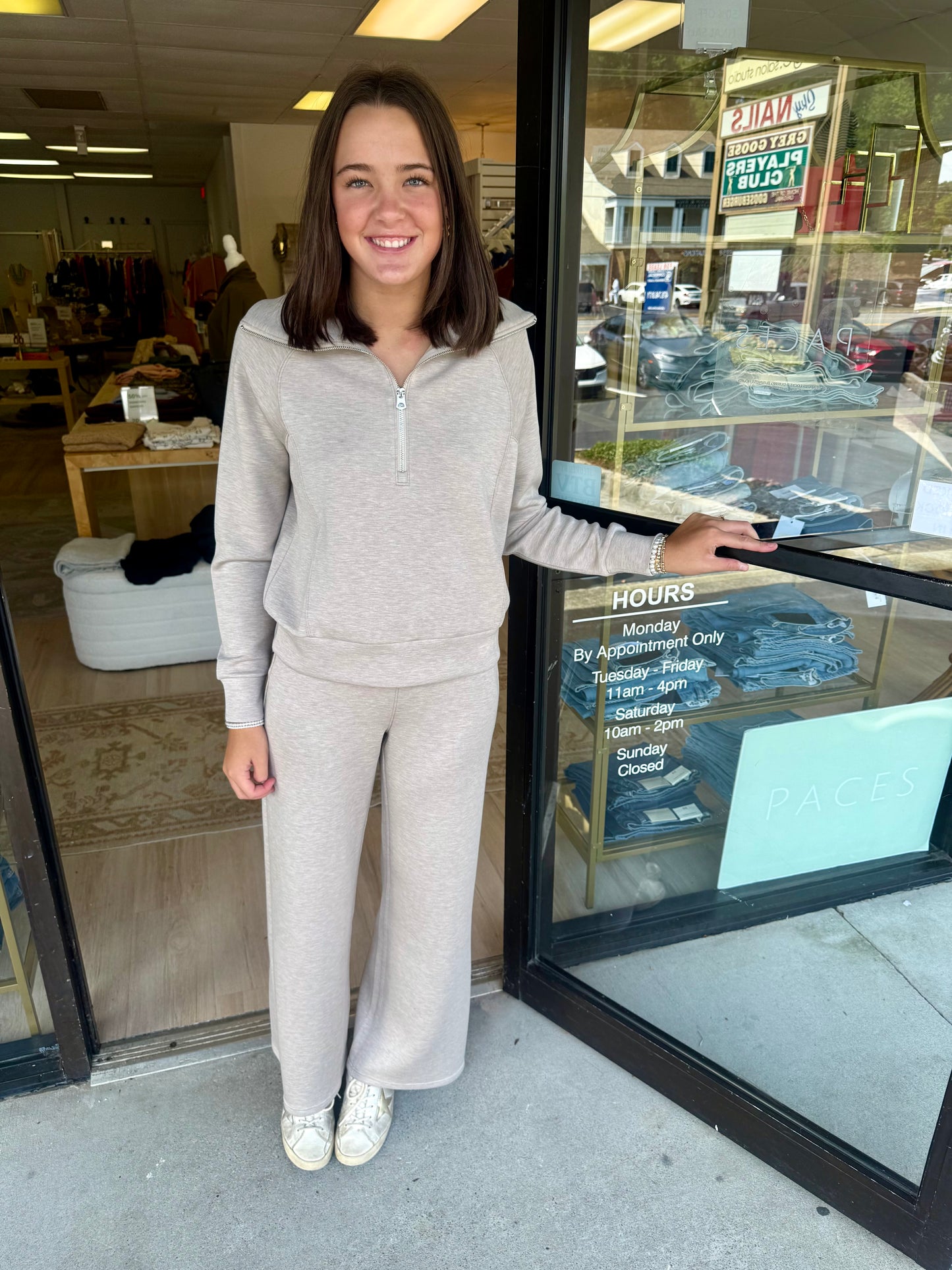 Comfort Zone Crop Pant - Tapioca