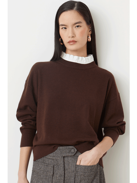 Picola Layer Top Sweater - Prune