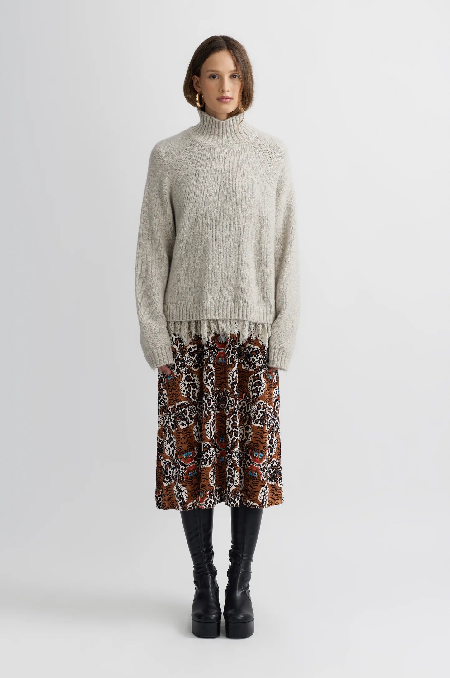 Wood Turtleneck - Ecru