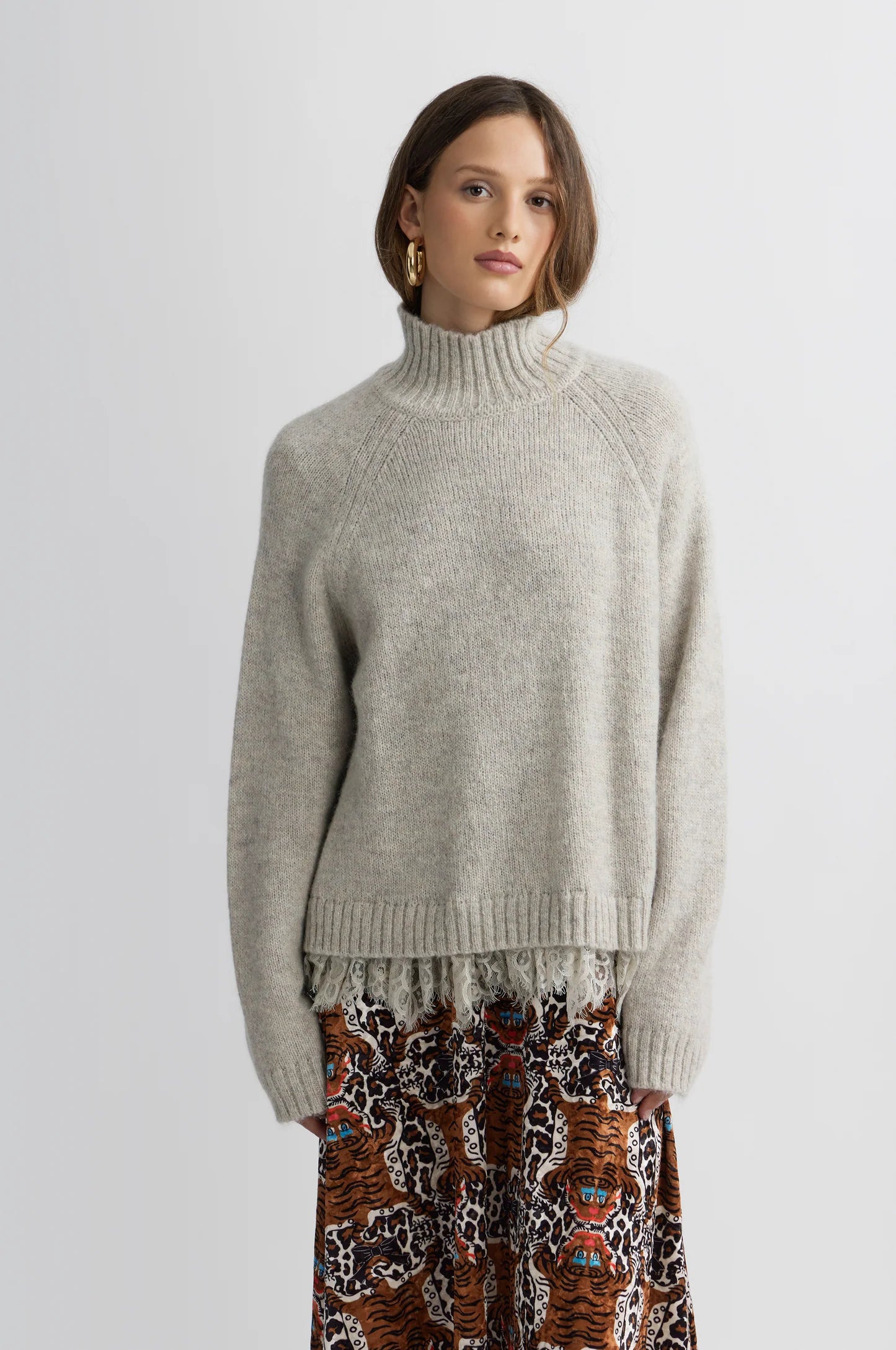 Wood Turtleneck - Ecru