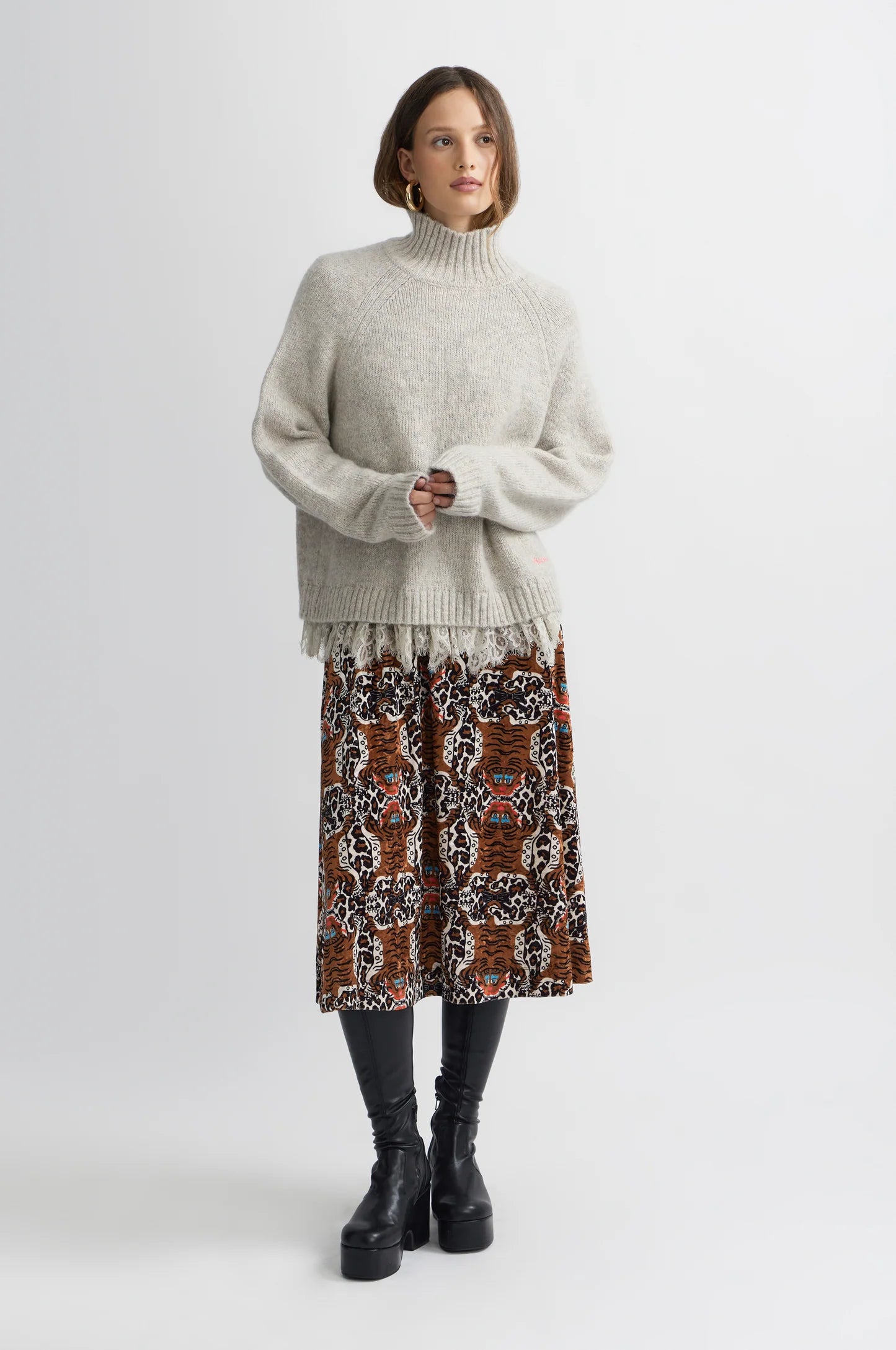 Wood Turtleneck - Ecru