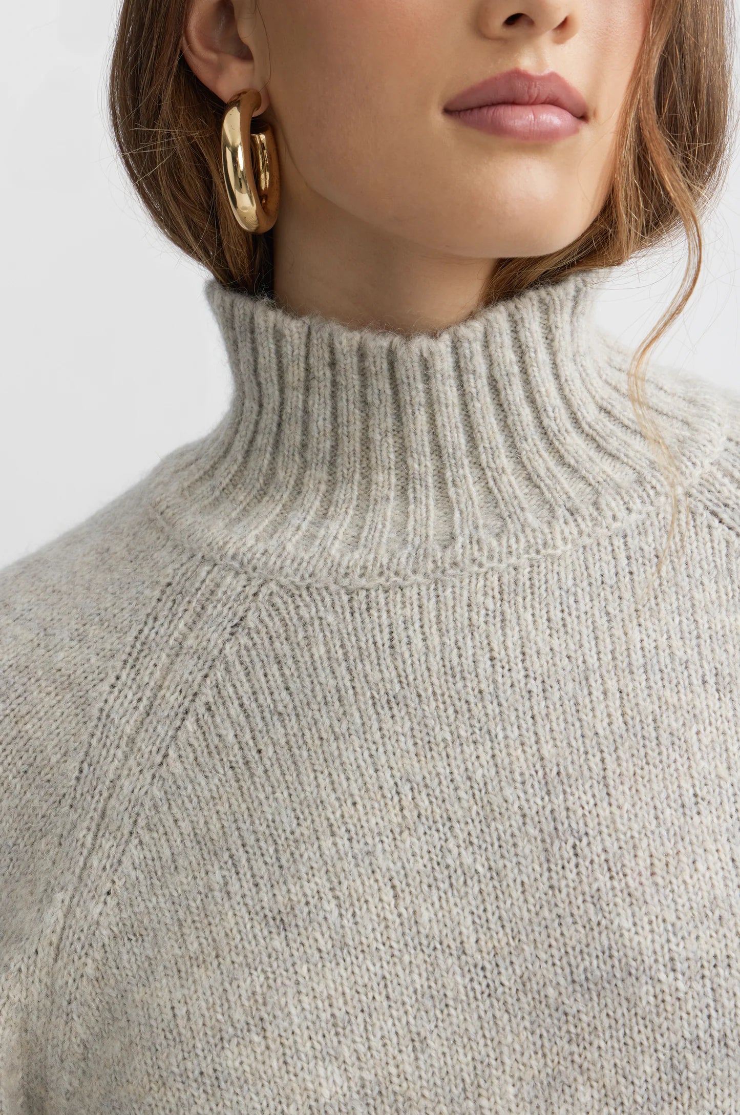 Wood Turtleneck - Ecru