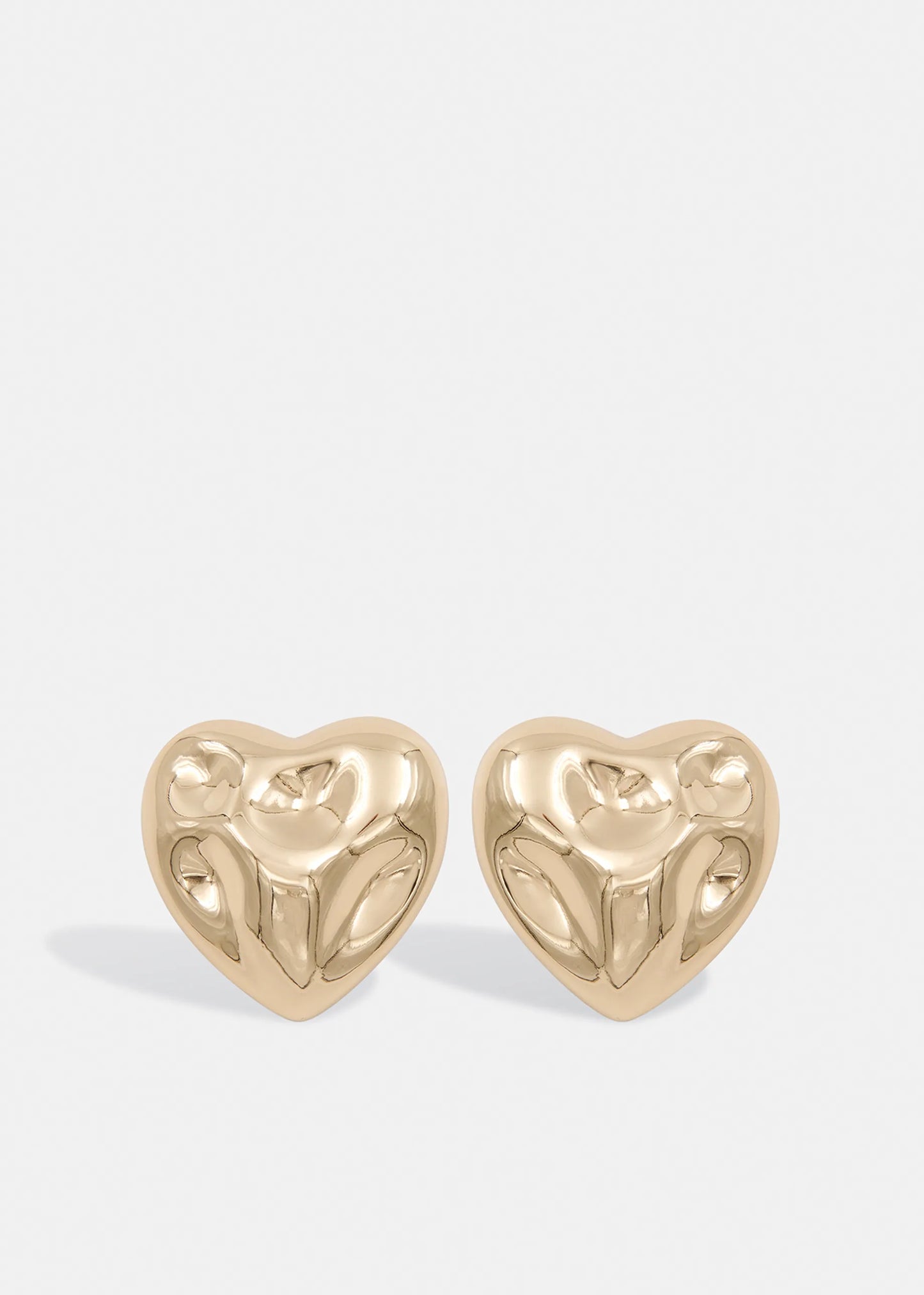 Horace Gold Heart Earrings