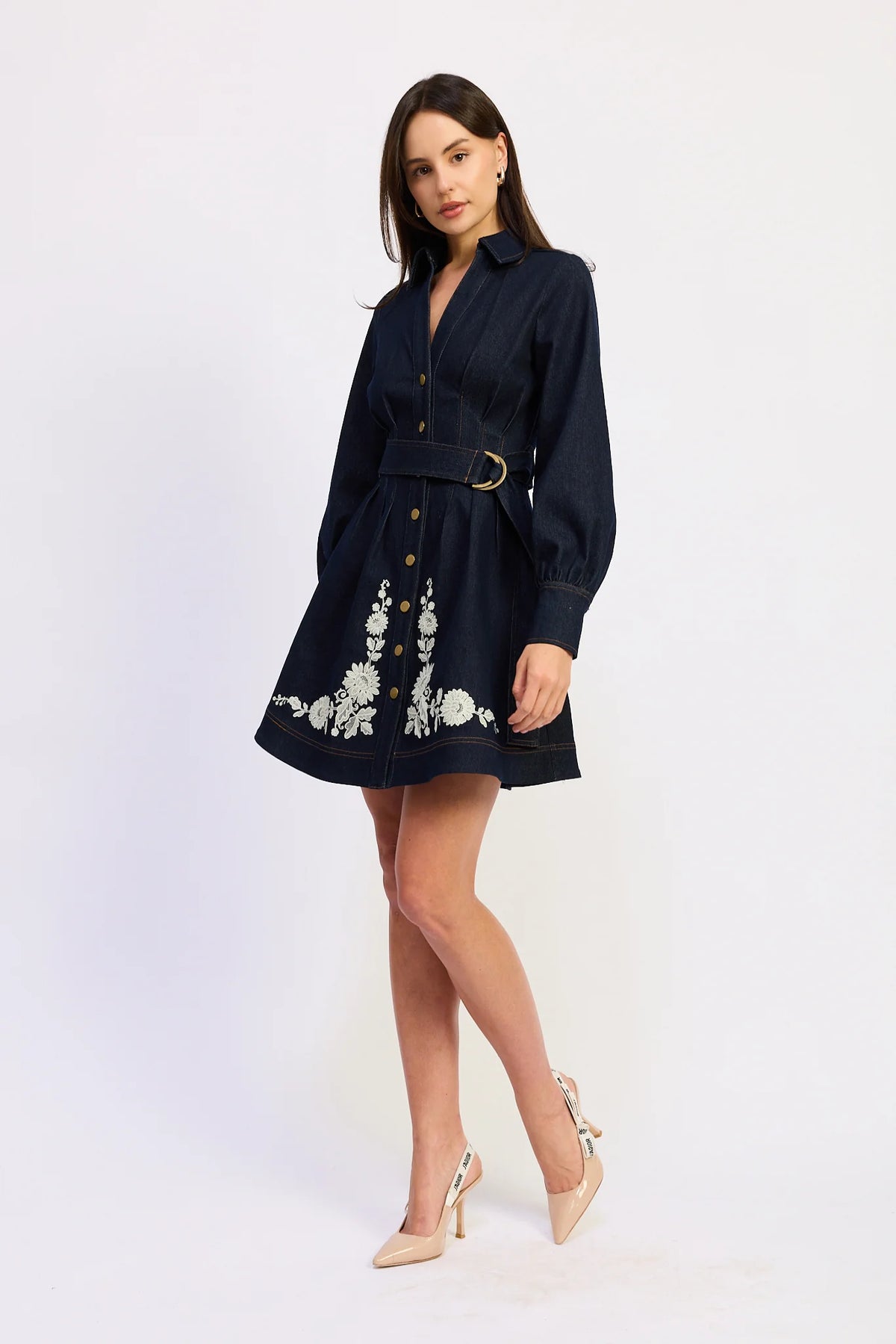 Carol Mini Dress - Denim