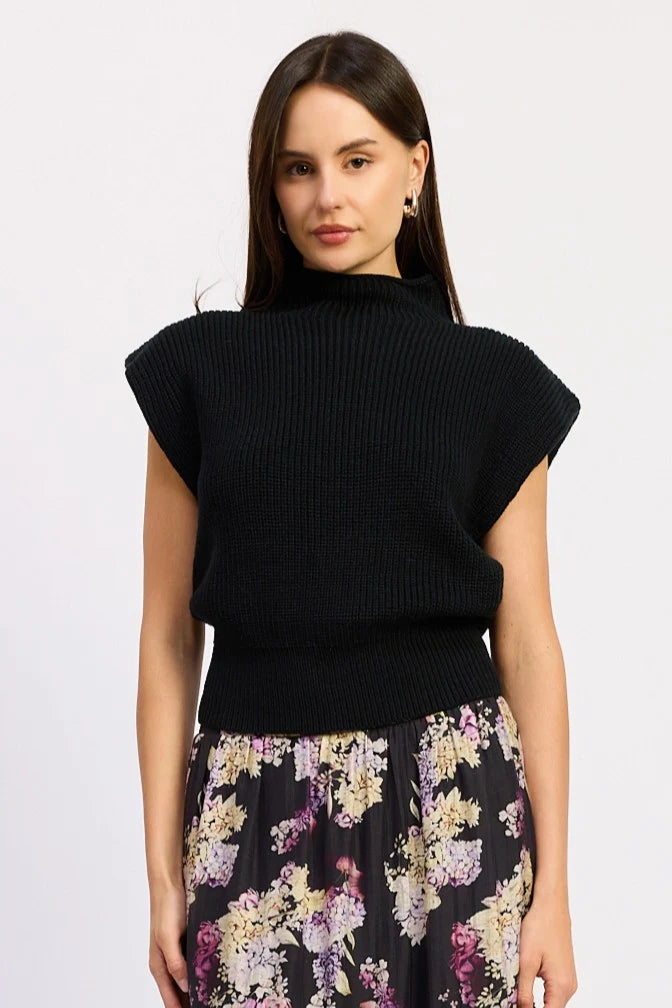 Devon Sweater Vest - Black