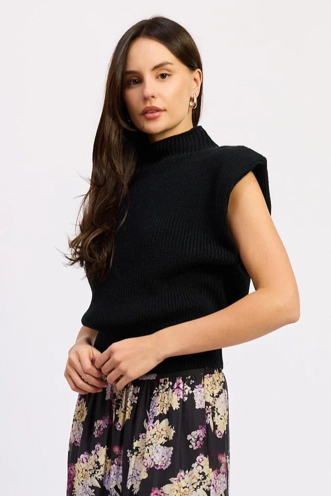 Devon Sweater Vest - Black