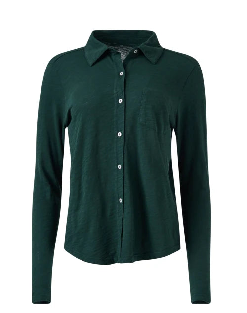 Pine L/S Cotton Button Down