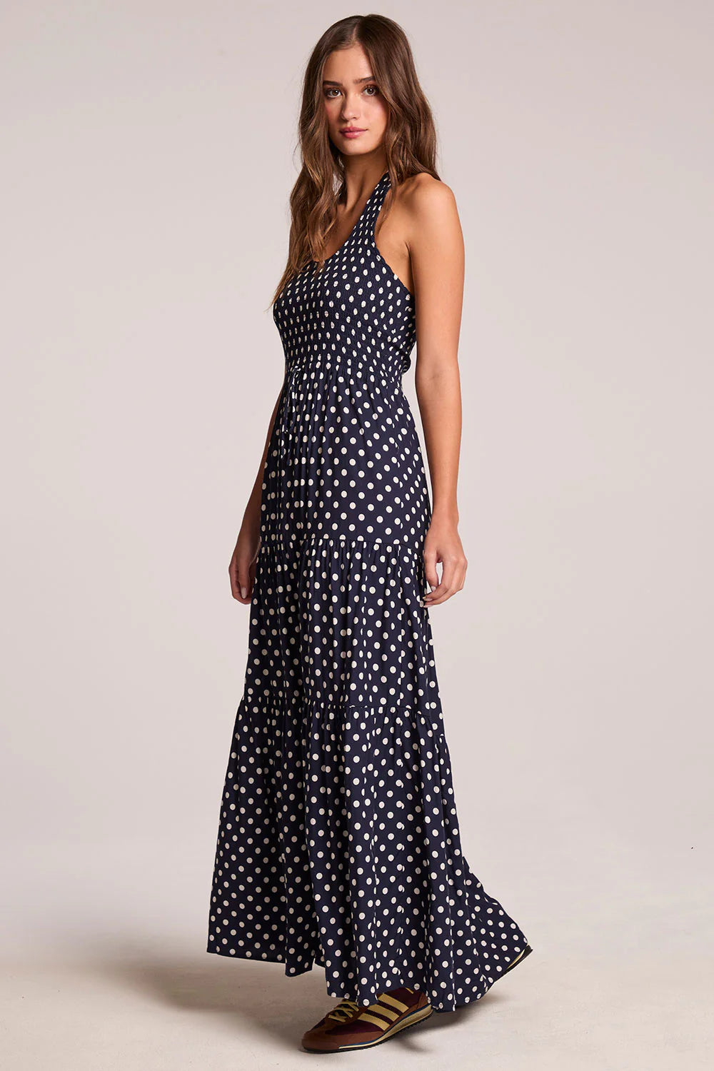 Siren Navy Spot Maxi Dress