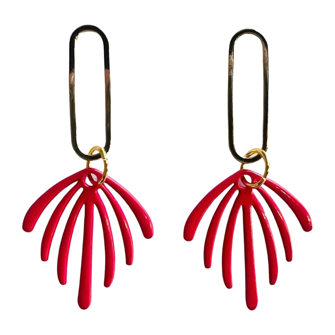 Hot Pink - Matisse Cut Out Earrings