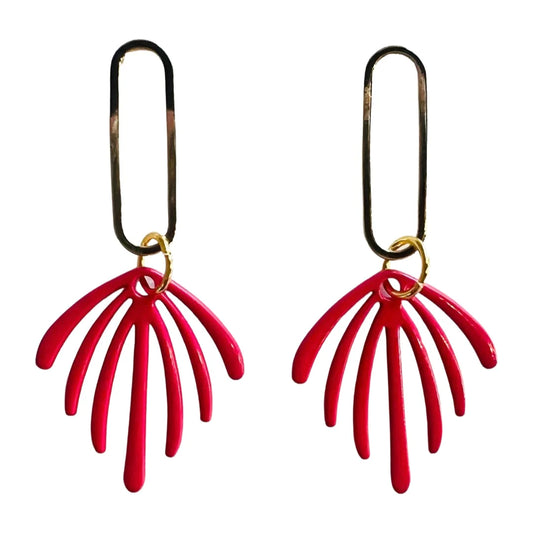 Hot Pink - Matisse Cut Out Earrings