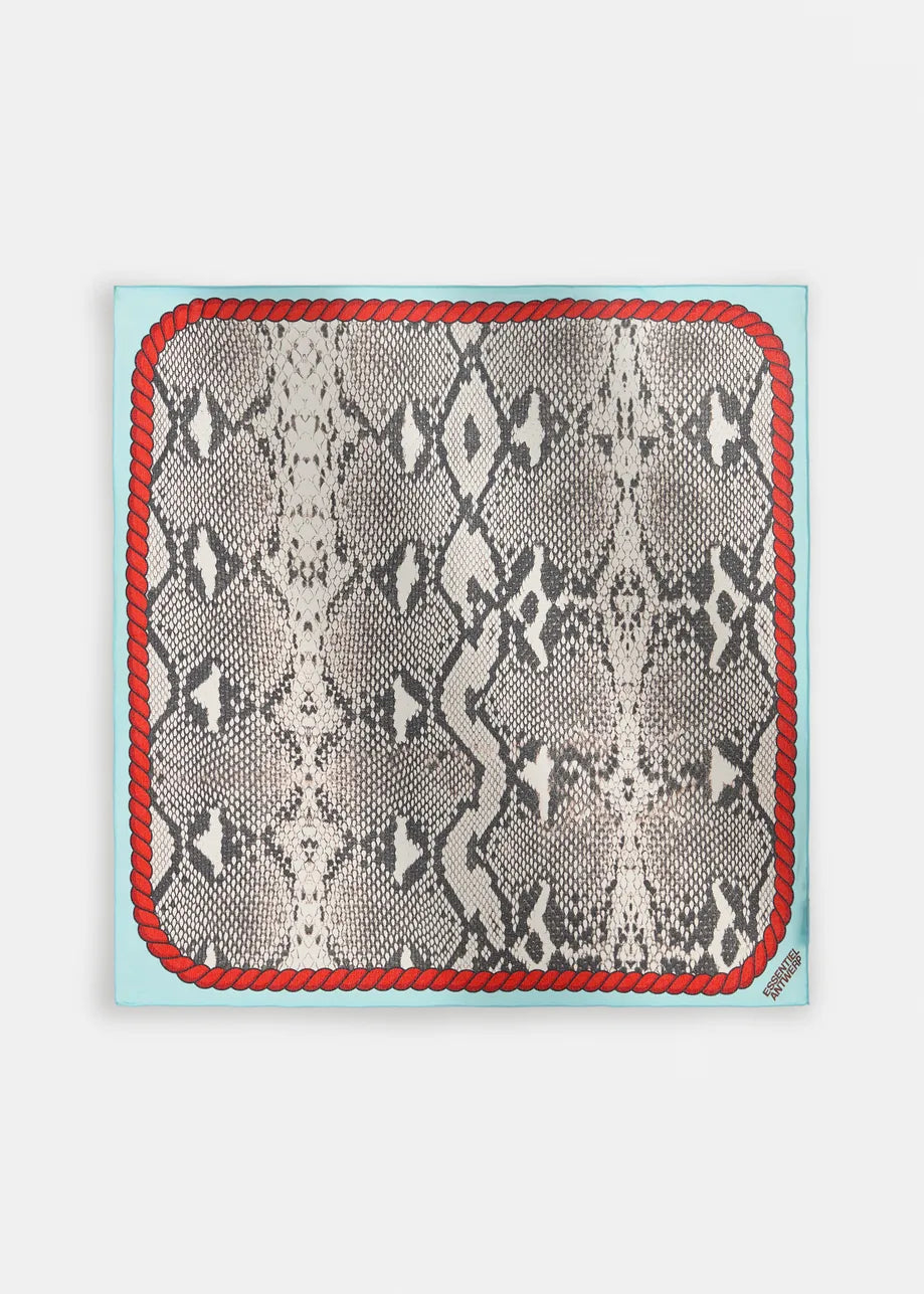 Inc Silk Square Scarf - Off White