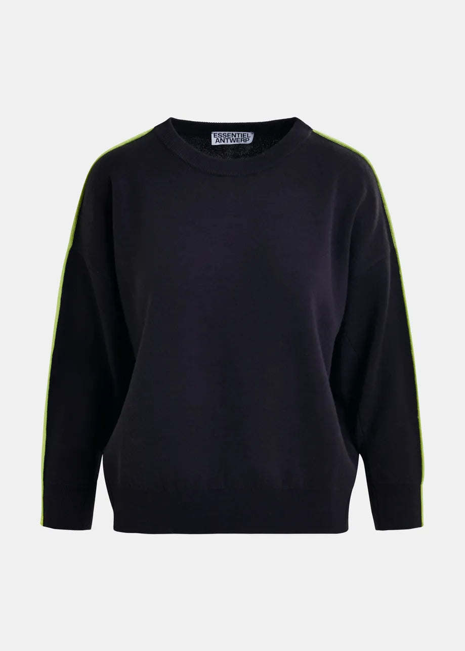 Iruby Pullover Contrast - Navy