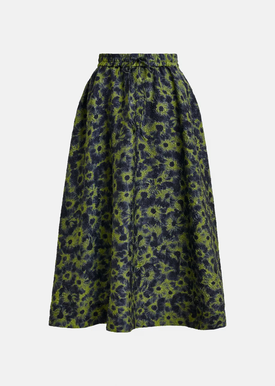 Isebel Midi Skirt - Brat Olive