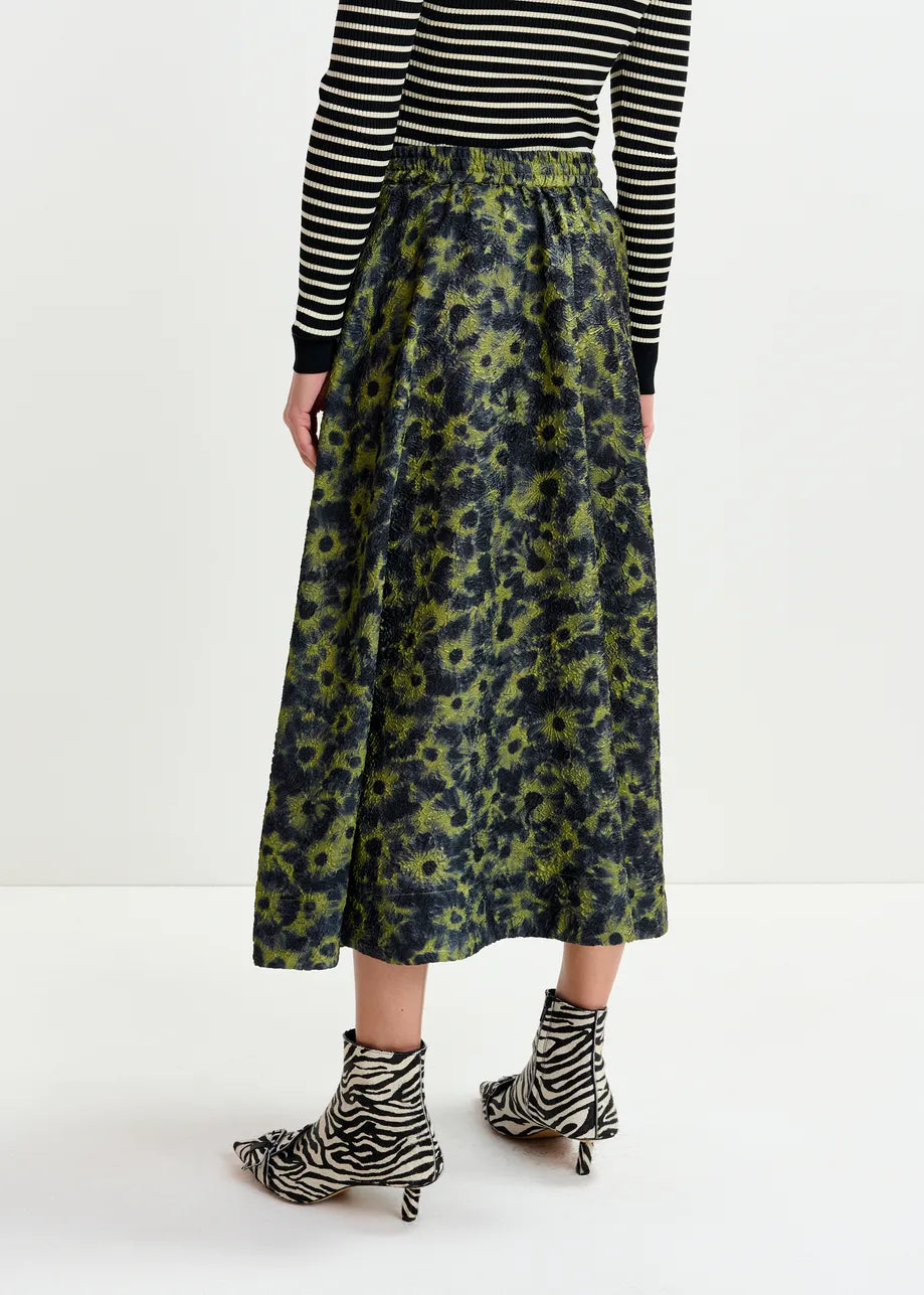 Isebel Midi Skirt - Brat Olive