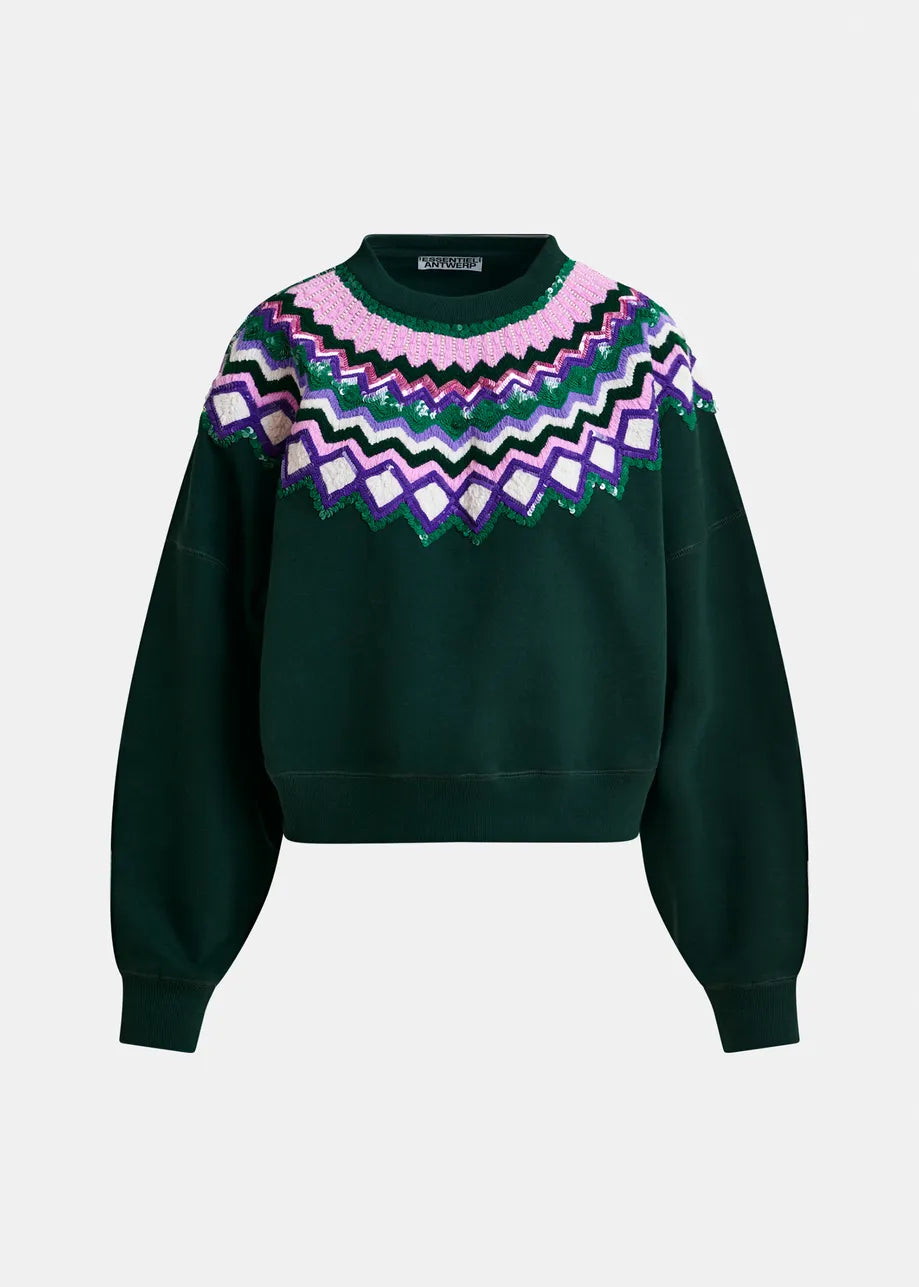 Issu Embroidered Sweatshirt - Paula's Choice