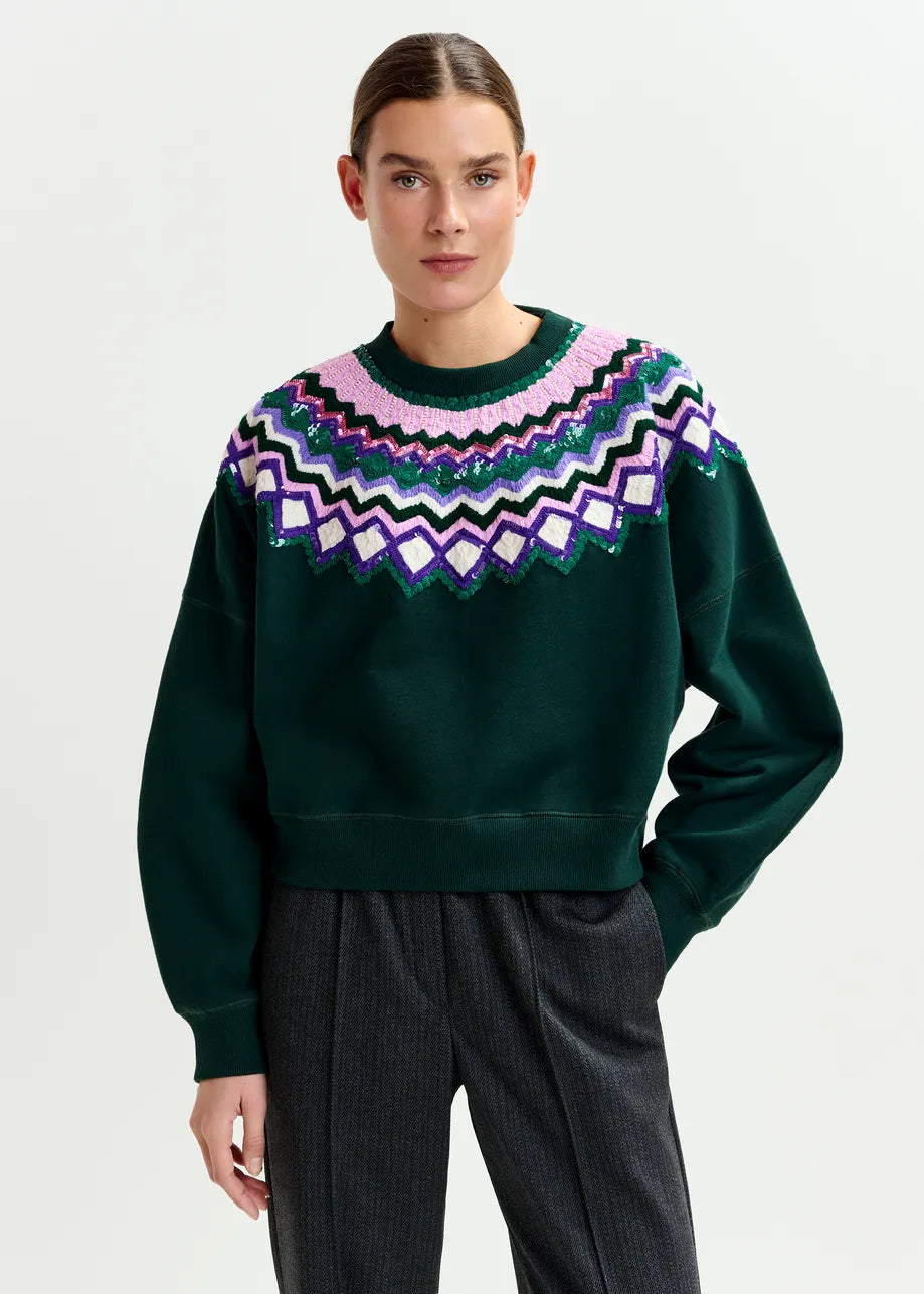 Issu Embroidered Sweatshirt - Paula's Choice