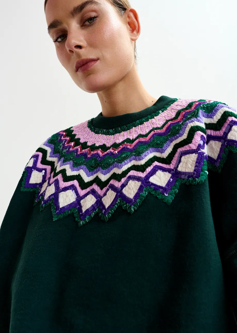 Issu Embroidered Sweatshirt - Paula's Choice