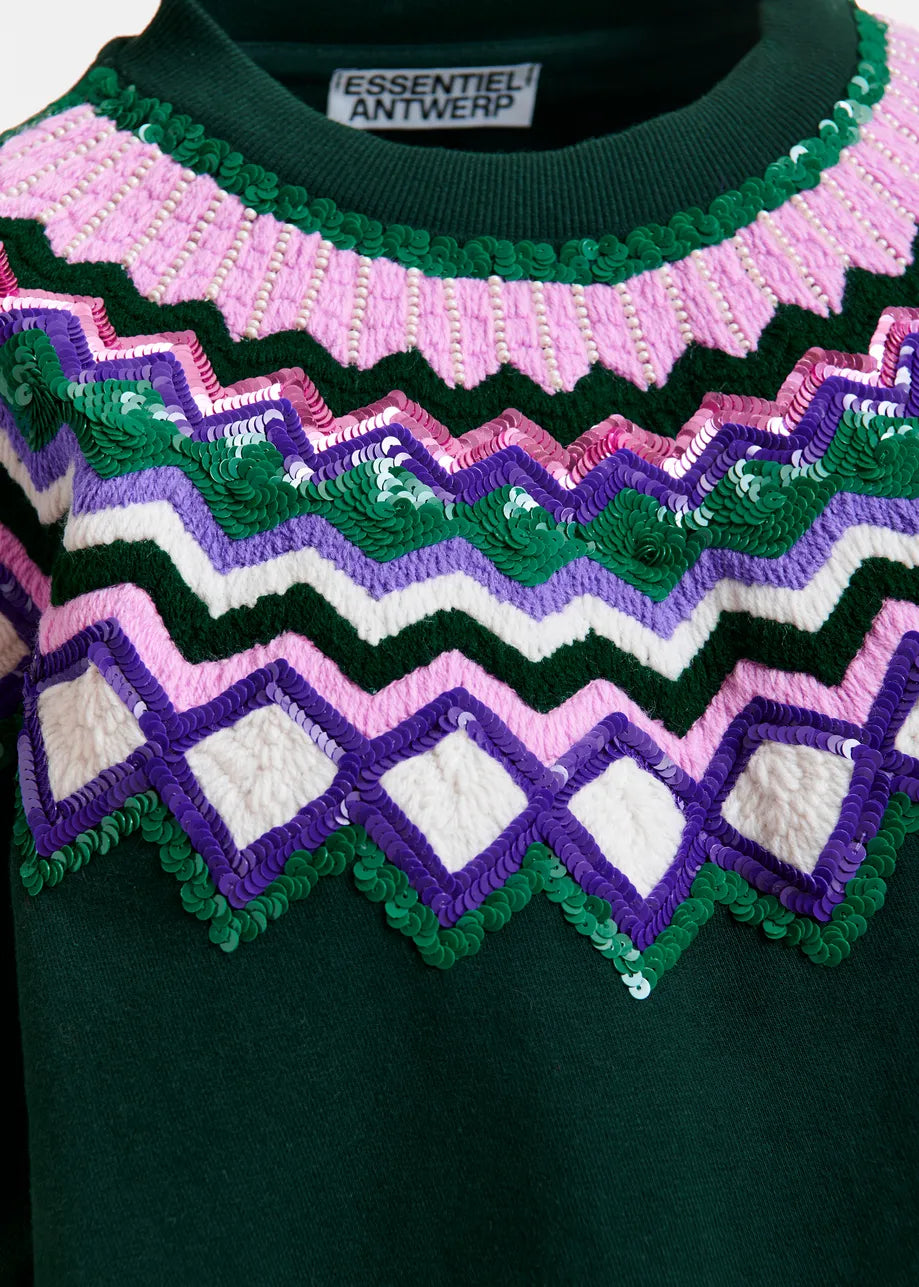 Issu Embroidered Sweatshirt - Paula's Choice