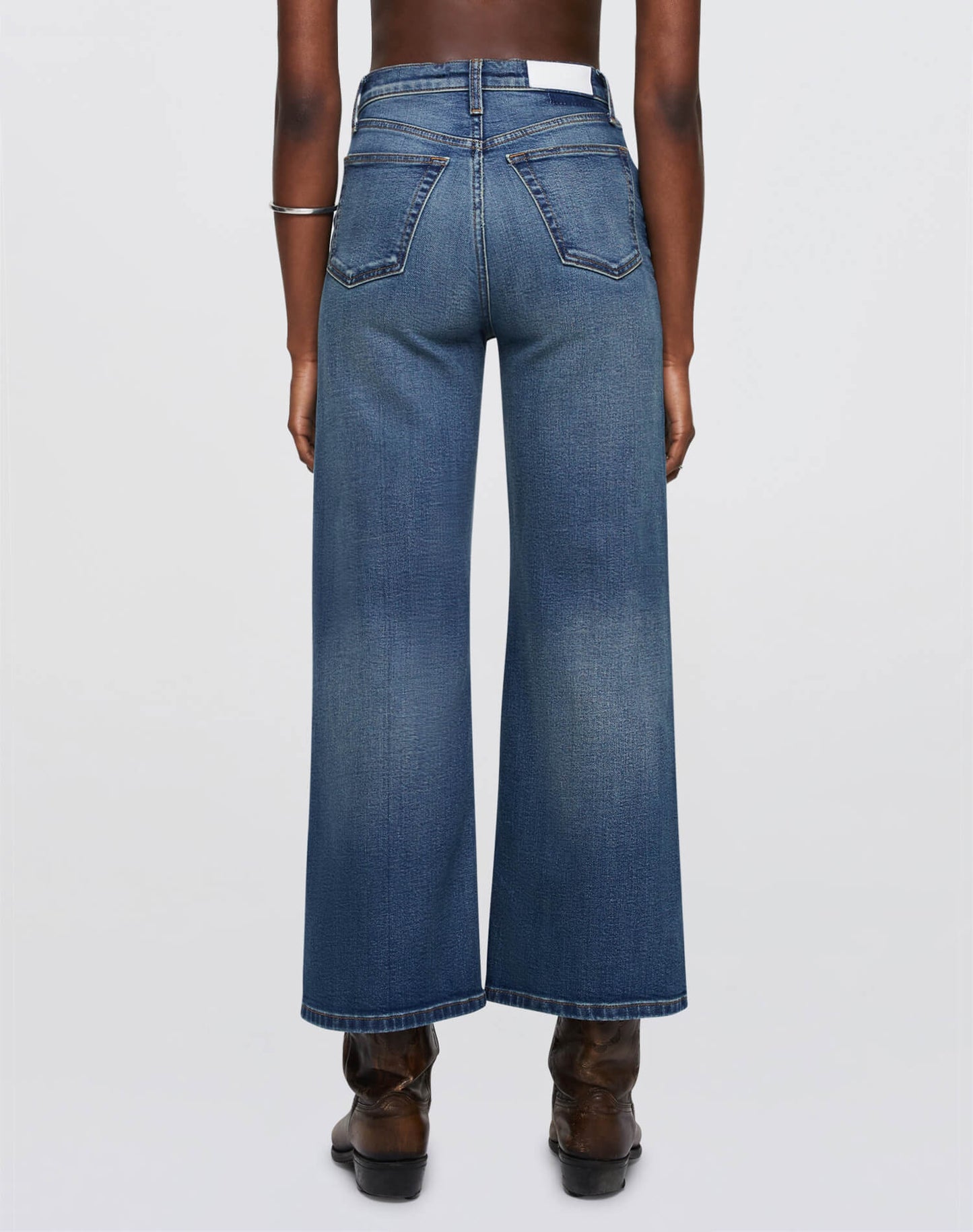 High Rise Wide Leg Crop - Crafted Indigo
