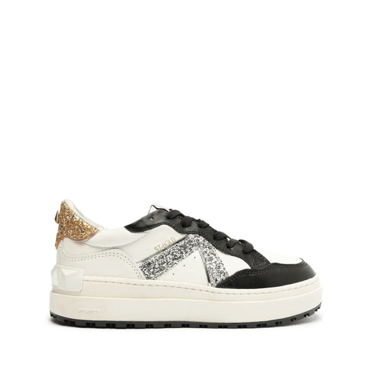 ST Bold Leather Sneaker - Gold/Silver