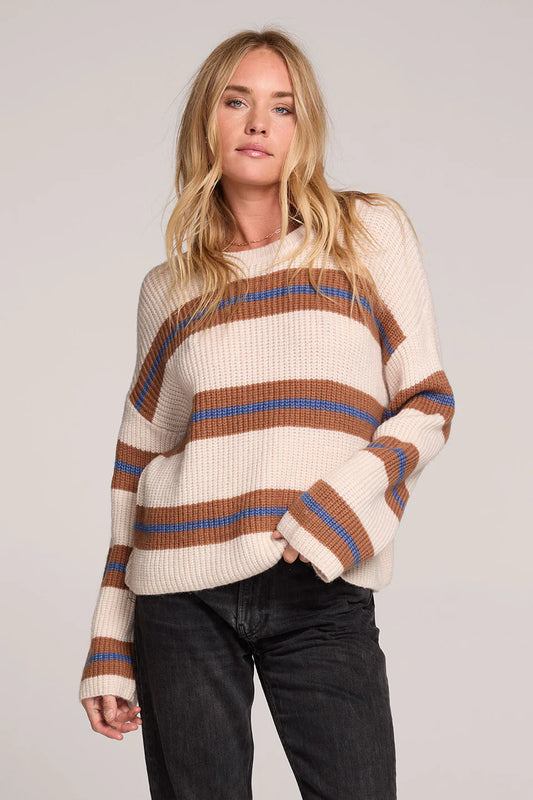 Jane Sweater - Natural Stripe