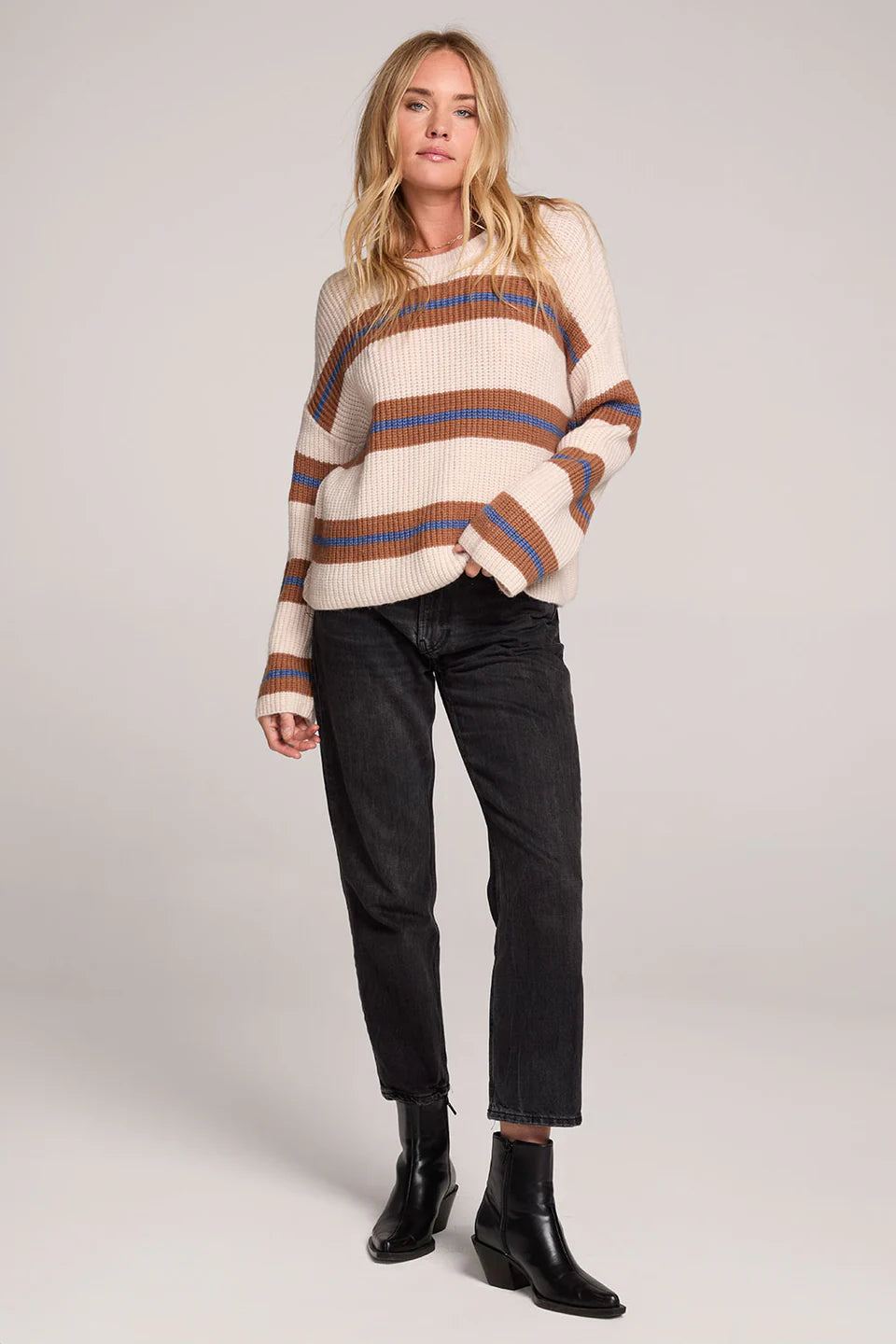Jane Sweater - Natural Stripe