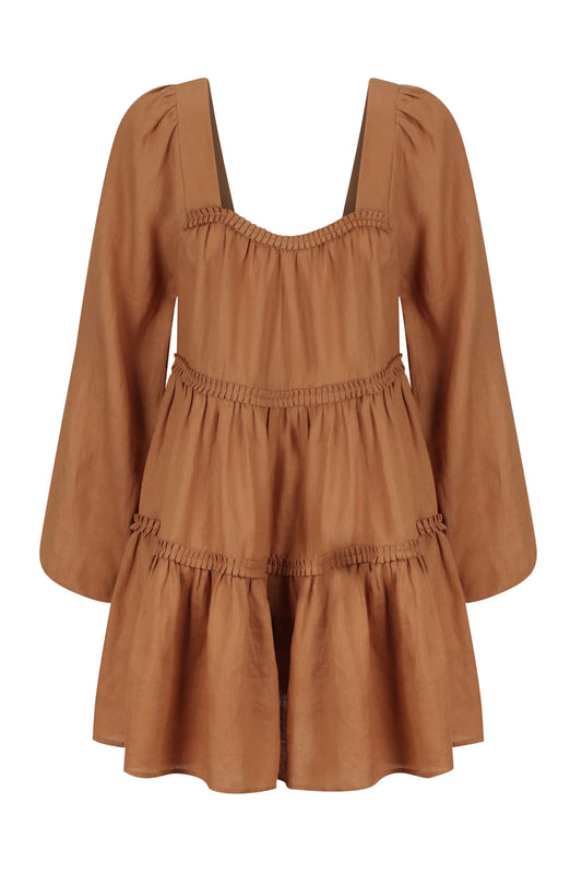 The Fernanda Dress - Toffee