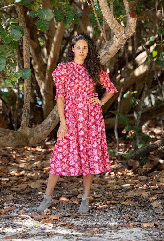 Marina Dress - Fuchsia