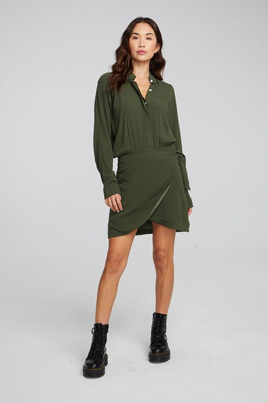 Syd Mini Dress - Forest Night