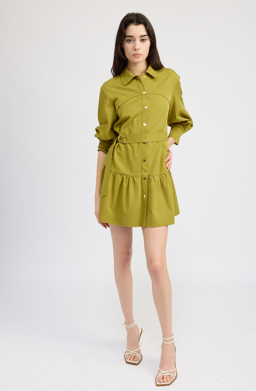 Carter Mini Dress - Pear