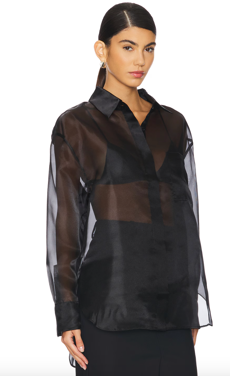 Auber Organza Shirt - Black