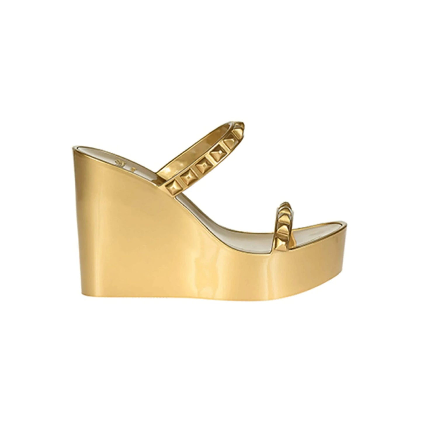 Tonino Metallic Wedge - Gold