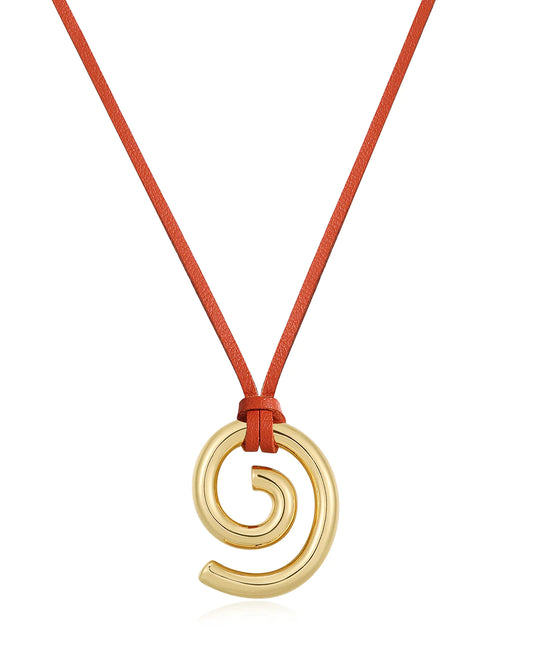 The Shell Beach Pendant - Orange