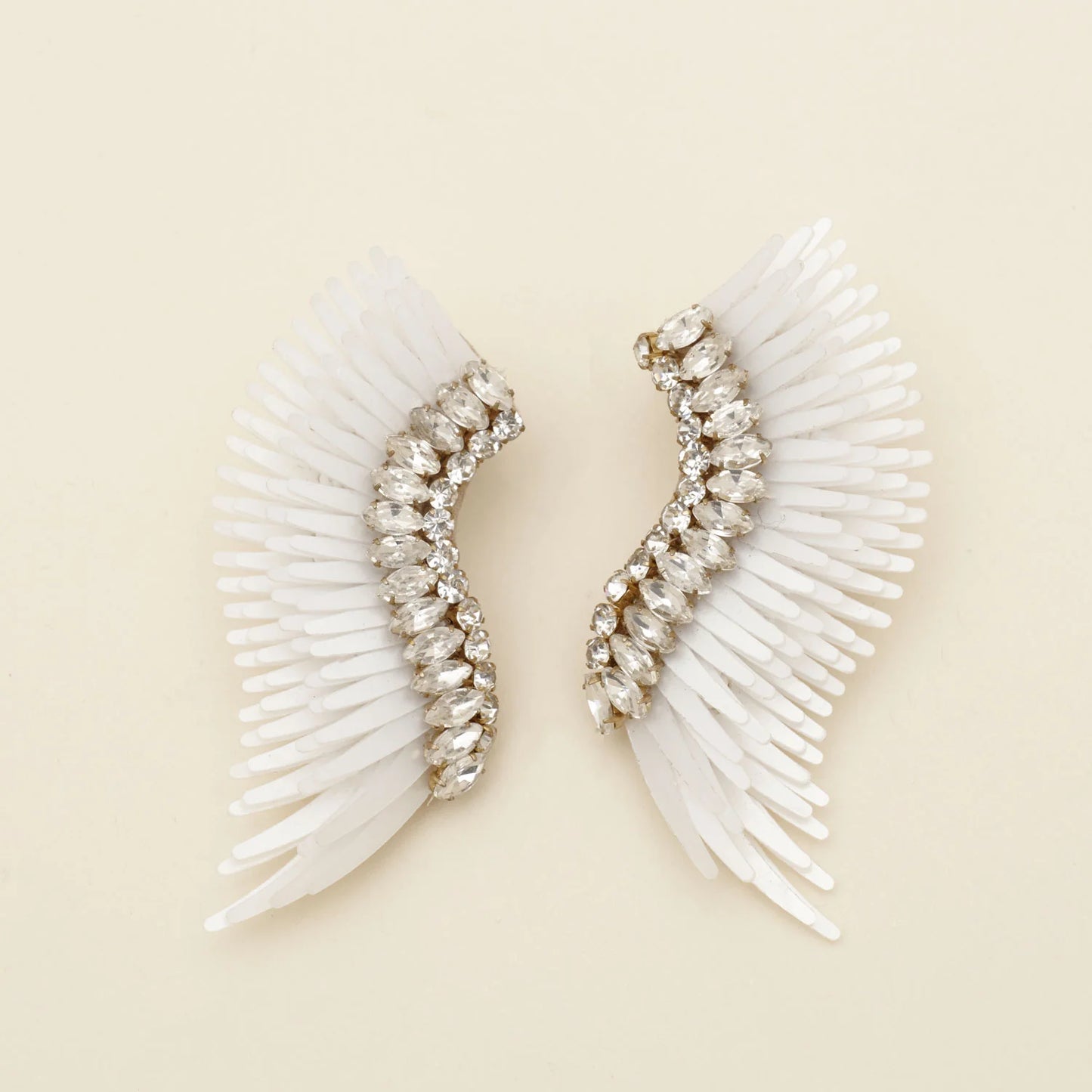 White Clear - Clustered Midi Madeline Earrings