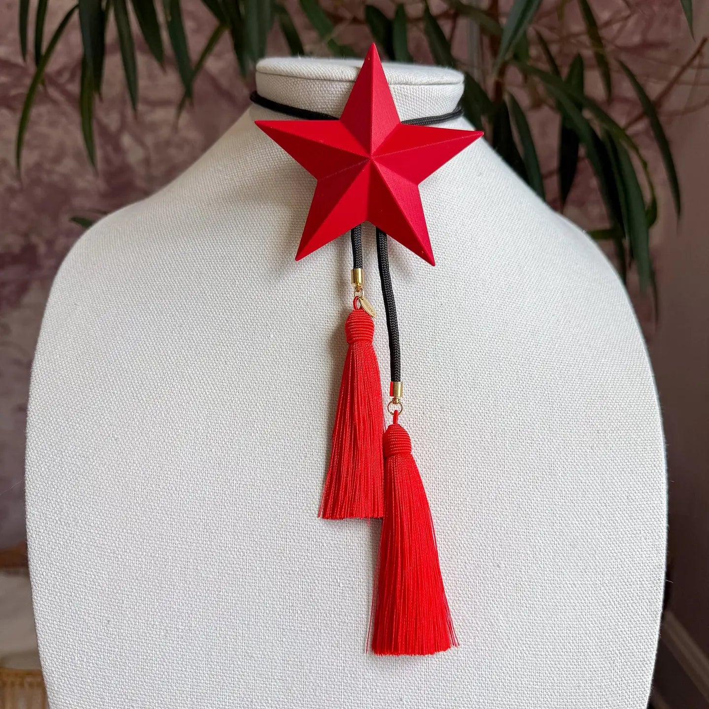 Lone Star Bolo with Black & Red