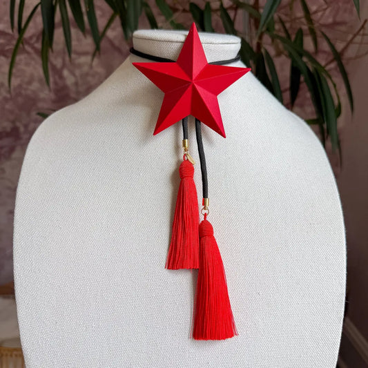 Lone Star Bolo with Black & Red