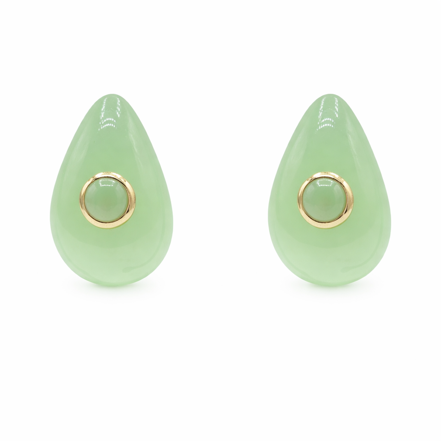 Rosamund Jade Resin Pierced Earrings