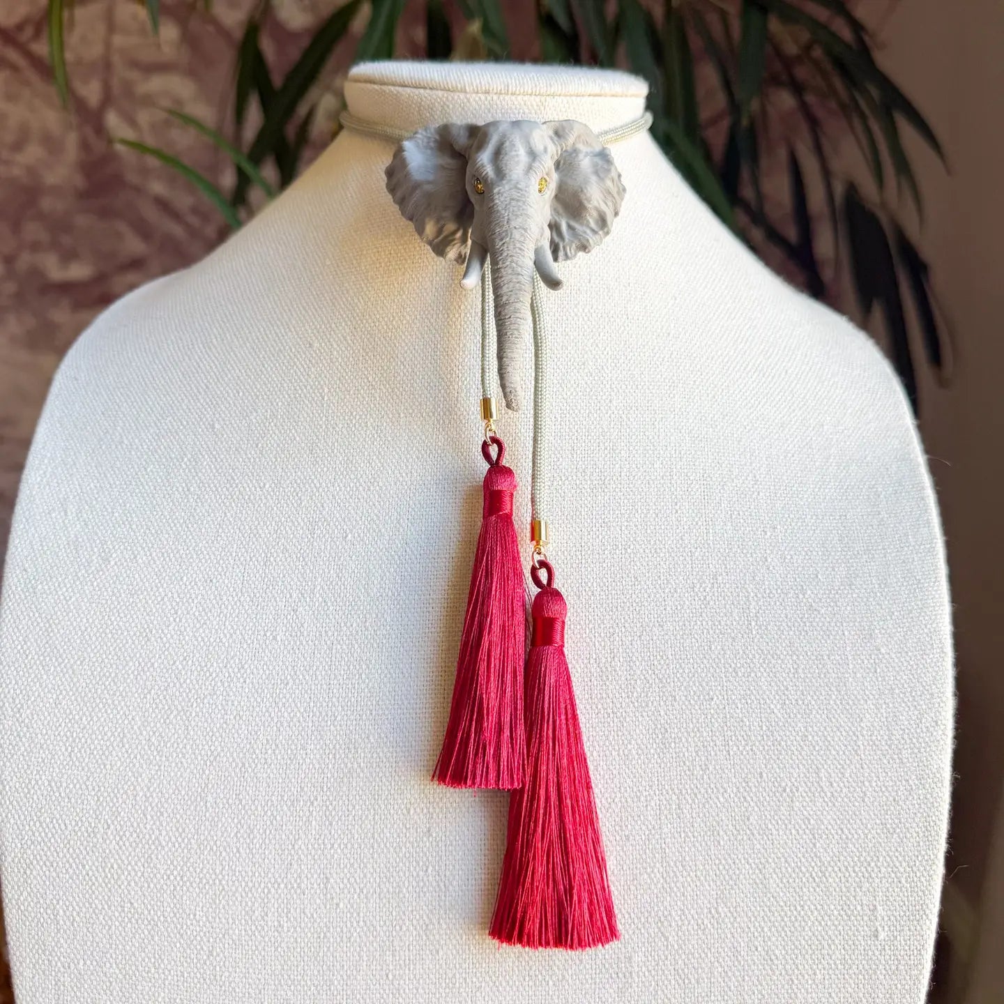 Elephant Bolo Gray with Gray & Crimson
