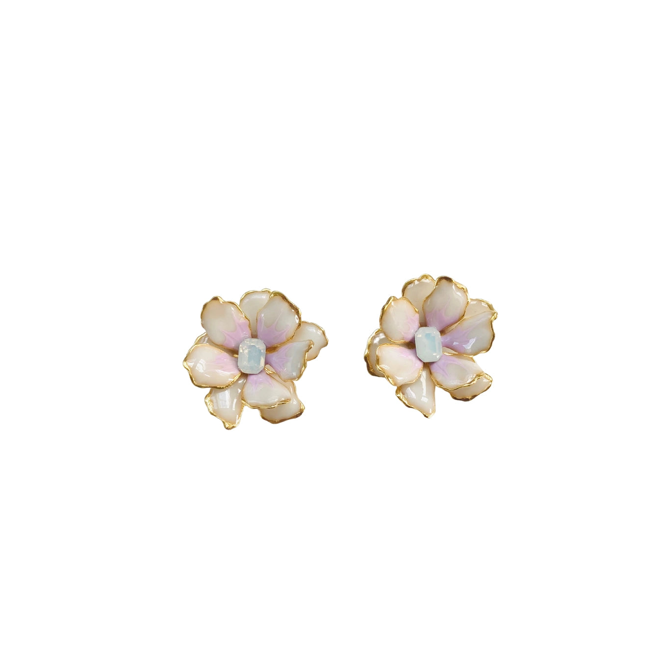 Small Bone and Lavender Jewel Box