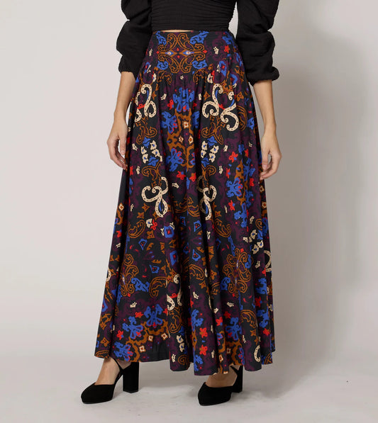 Esmeralda Ankle Skirt - Venezia Print